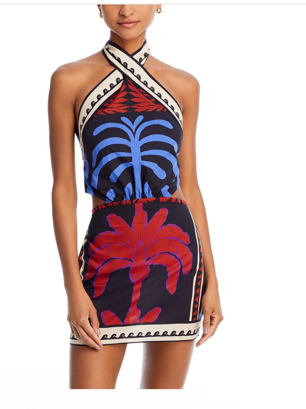 JOHANNA ORTIZ
Awash Mystery Mini Dress in African Waves Pareo Red &
Cobalt